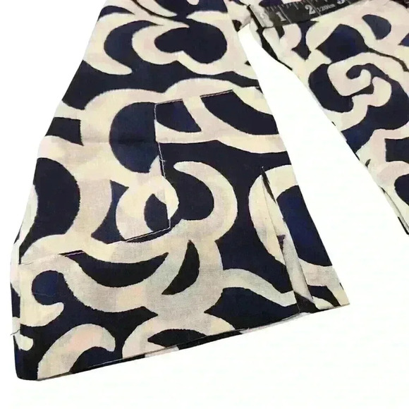 Le Sirenuse by J.Crew 100% Cotton 3/4 Sleeve V-Neck Patterned Dress $150 - Picture 5 of 14